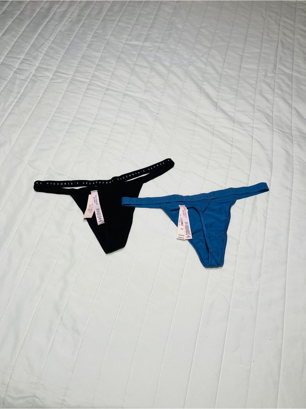Victoria's Secret Thong Set - Black & Teal